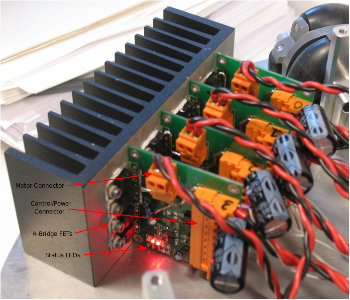 InsectBot motor controllers